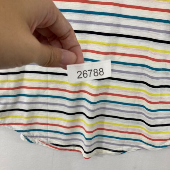 New Lane Bryant Top size 18/20 Colorful Striped Stretch Knit Comfy Pullover - Picture 8 of 8